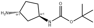 CARBAMIC ACID, N-[(1R,3R)-3-AMINOCYCLOPENTYL]-, 1,1-DIMETHYLETHYL ESTER, REL-