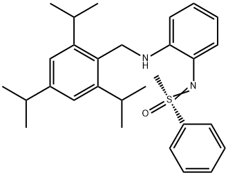 (R)-N-[2-(2,4,6-Triisopropylbenzylamino)-phenyl]-S-methyl-S-phenylsulfoximin
