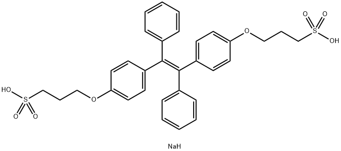 1-Propanesulfonic acid, 3,3'-[(1,2-diphenyl-1,2-ethenediyl)bis(4,1-phenyleneoxy)]bis-, sodiuM salt (1:2)