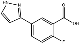 2-fluoro-5-(1H-pyrazol-3-yl)benzoic acid