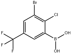 3-Bromo-2-chloro-5-(trifluoromethyl)phenylboronic acid