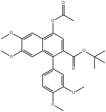4-ACO-1-(3,4-DI-MEO-PH)-6,7-DI-MEO-NAPHTHALENE-2-CARBOXYLIC ACID TERT-BU ESTER